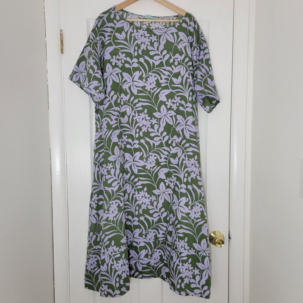 Chic Green and Purple Floral Maxi Dress